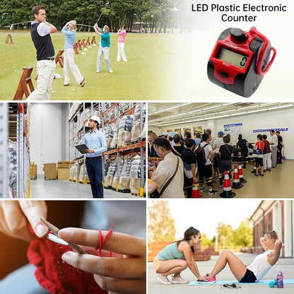 Handheld LED electronic counter 5-digit handheld LCD display electronic motion counting tool