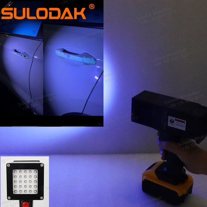 Rechargeable portable UV LED lamp Detection car paint curing sheet metal gray flaw detection