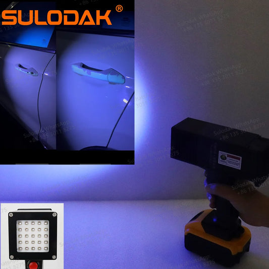 Rechargeable portable UV LED lamp Detection car paint curing sheet metal gray flaw detection