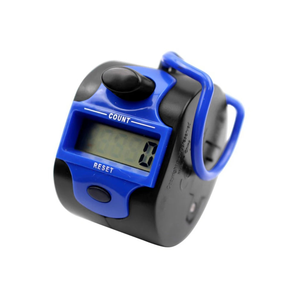 Handheld LED electronic counter 5-digit handheld LCD display electronic motion counting tool