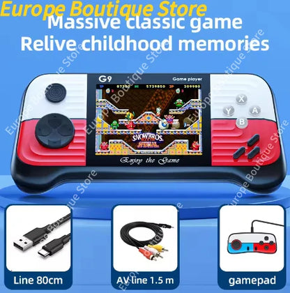 G9 Game Console 3 Inch Screen Handheld Game Device Portable Games Support 2 Players Video Gaming Machine for Kids