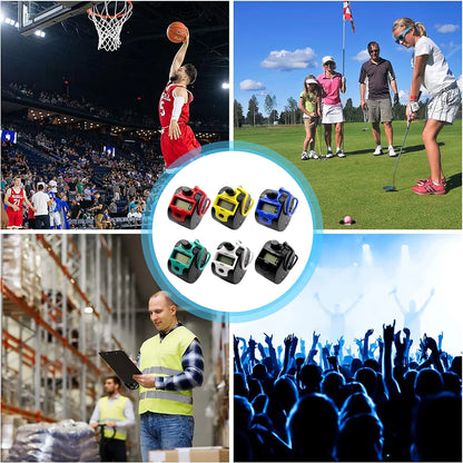 Handheld LED electronic counter 5-digit handheld LCD display electronic motion counting tool