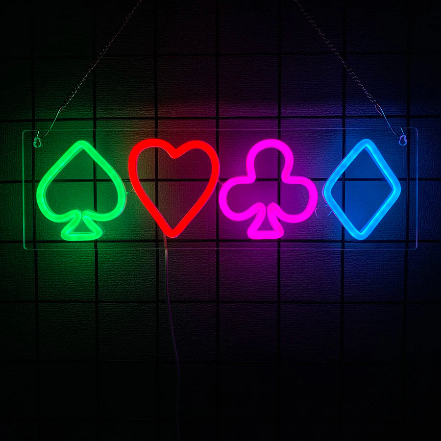 Gaming Neon Sign, Game On Neon Sign for Game Room Decor - LED Game Neon Sign for Teen Boy Room Decor, Gamer Wall Decor
