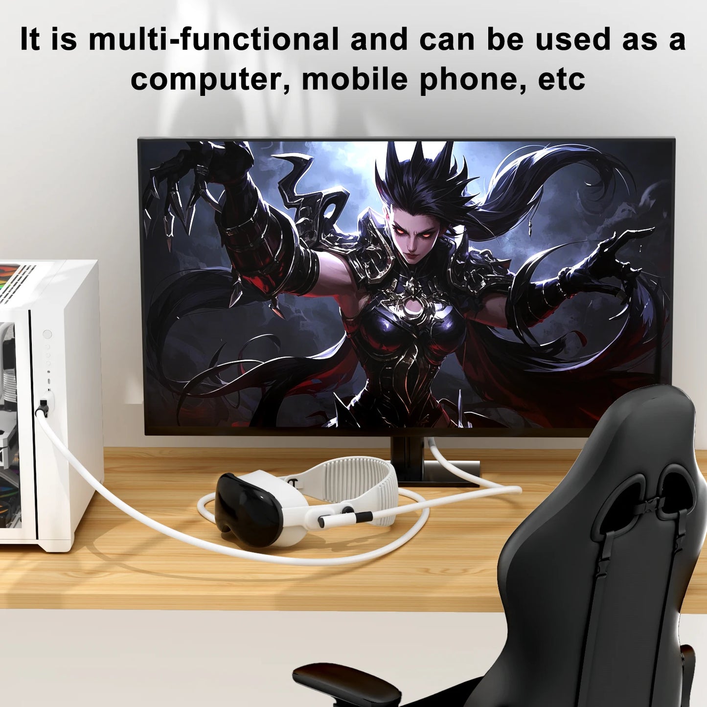 Virtual Reality VR Glasses Cable USB A To Type C 5M for Quest3/Quest3S,Quest2 Link Game Accessories Headset Helmet Gaming Ocukus