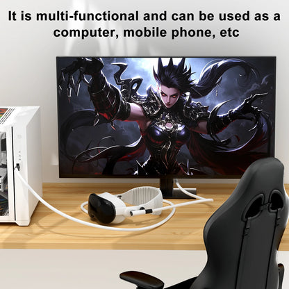 Virtual Reality VR Glasses Cable USB A To Type C 5M for Quest3/Quest3S,Quest2 Link Game Accessories Headset Helmet Gaming Ocukus