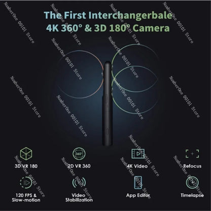 Foldable Smart Camera 360 Degree Panorama 180 Degree VR 3D Camera Portable Virtual Reality Video Recorder