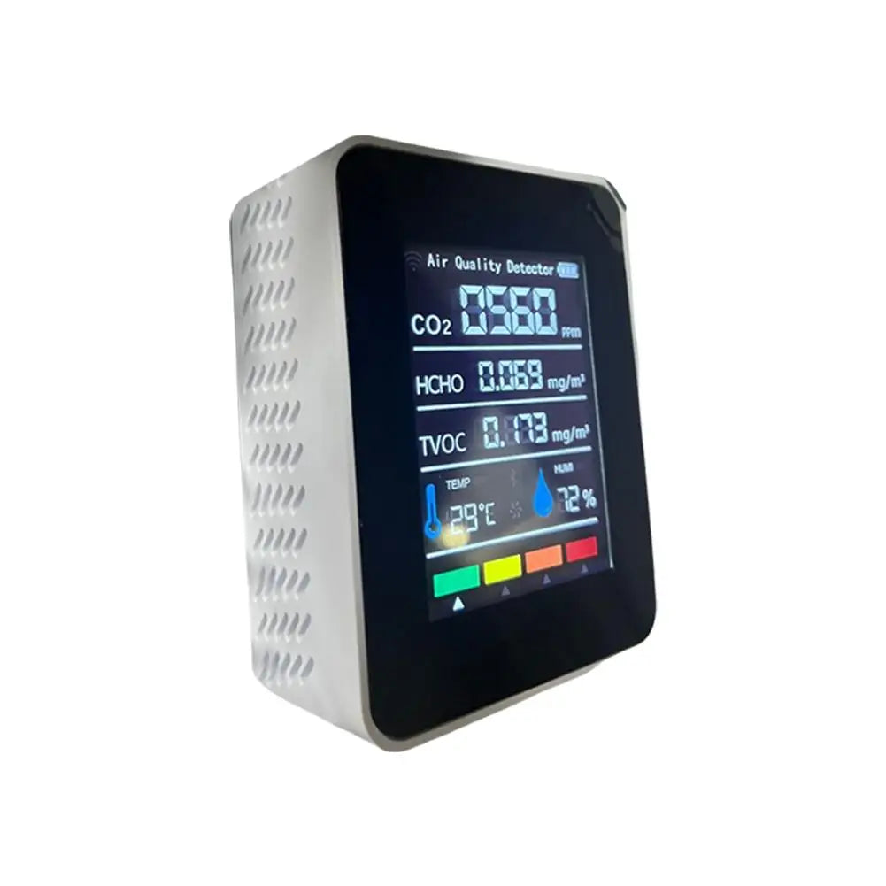 Portable Carbon Dioxide Air Temperature And Humidity Air Quality Monitor