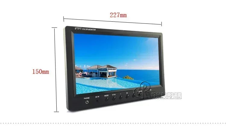 9" Portable HD Auto Monitoring Industrial Mini Board Computer Monitor for Microscopio Electron Digital Microscope Camera Tools