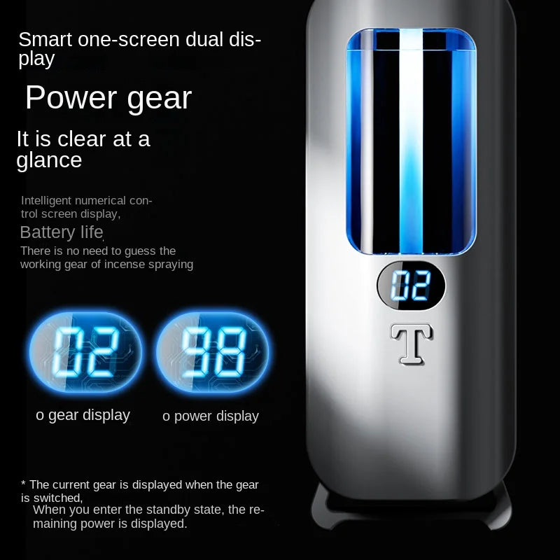 Automatic Aromatherapy Machine And Air Humidifier With Digital Display And Colored Lights -Machine Office Home, And Bathroom