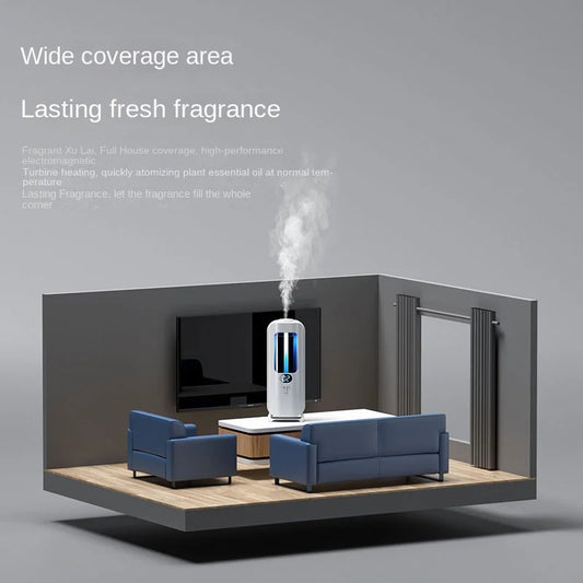 Automatic Aromatherapy Machine And Air Humidifier With Digital Display And Colored Lights -Machine Office Home, And Bathroom