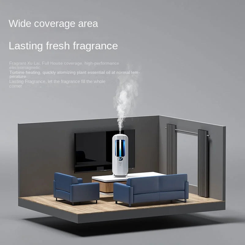 Automatic Aromatherapy Machine And Air Humidifier With Digital Display And Colored Lights -Machine Office Home, And Bathroom