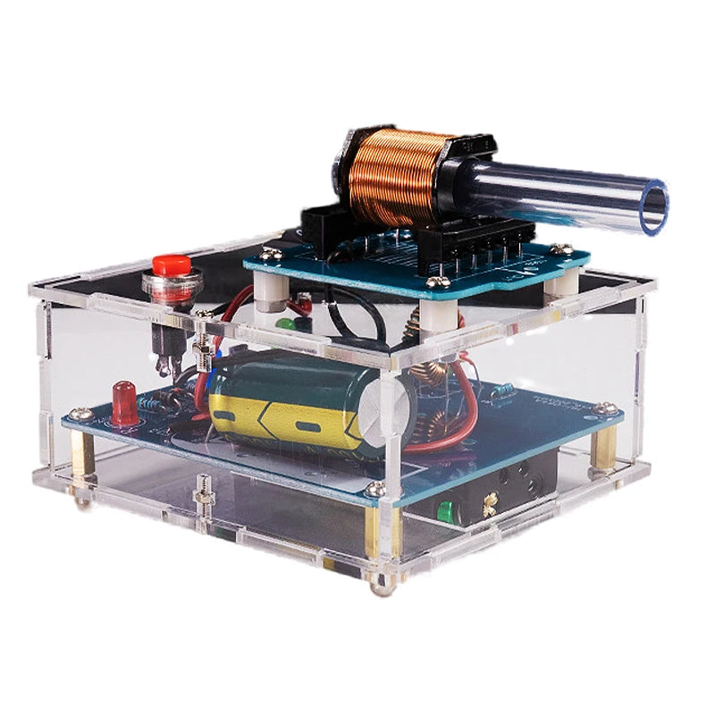 Electromagnetic Gun DIY Electronic Kit Long-range Projectile High-voltage Coil Booster Circuit Board Production Welding Electron