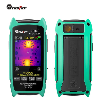 TOOLTOP ET14C -20~550℃ Thermal Imaging Camera ISR 240x240 Peixls Optional Macro Lens Building Thermal Imager Pipe HVAC Inspect