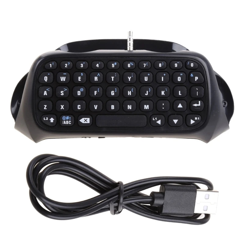 Controller Keyboard for PS4 Wireless Bluetooth-compatible Keypad Mini Chatpad Gaming Live Chat Message Gamepad Keyboard