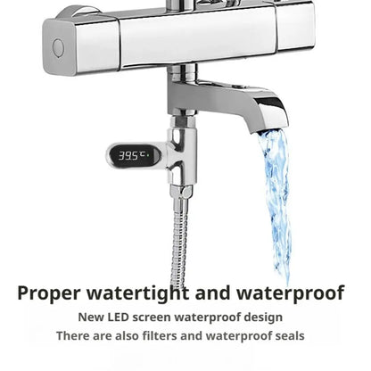 Hot Tub Water Temperature Monitor Electricity LED Display Home Shower Faucets Water Thermometer Bathing Temperature Meter