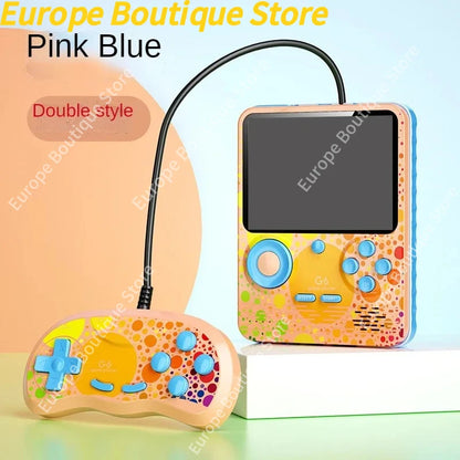 2025 G6 Game Console 3.5 Inch Screen Handheld Portable Support 2 Players Video Gaming Machine for Kids