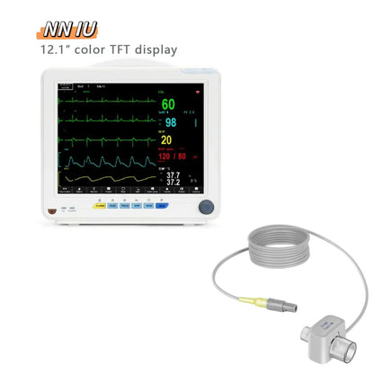 12 inch multiparameter Patient Monitor TFT 12" screen human/ animal veterinary 6 parameter optional for capnograph ETCO2 IBP