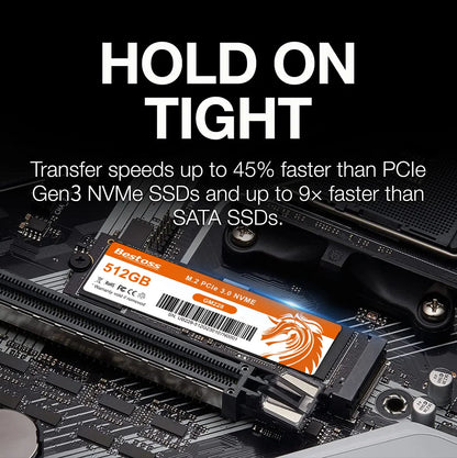 Bestoss M2 NVME SSD Speed 2000MB/s 128GB 256GB 512GB 1TB M.2 PCIe 3.0 Solid State Drives for Notebook