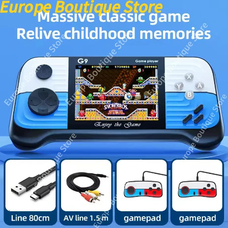 G9 Game Console 3 Inch Screen Handheld Game Device Portable Games Support 2 Players Video Gaming Machine for Kids