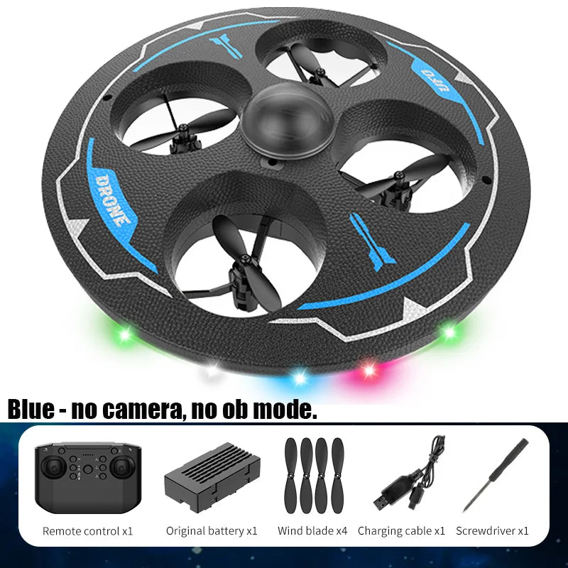 Drone with Camera Foam UAV Ufo Intelligent Obstacle Avoidance Aerial Aircraft Mini RC Helicopter Dron Toys for Kids Christmas