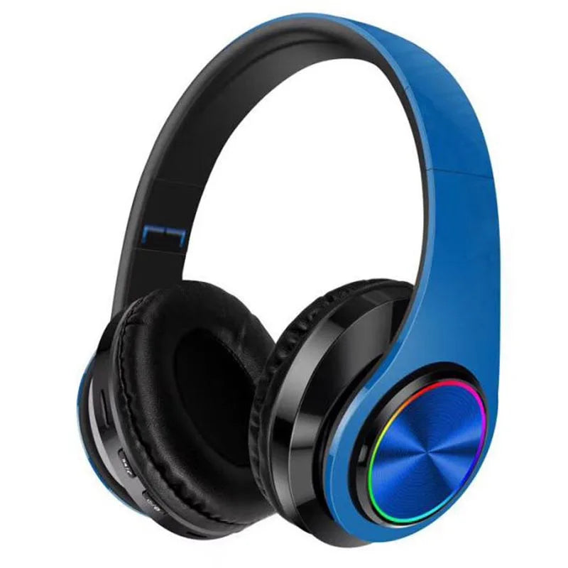 Headsets Gamer Headphones Bluetooth Surround Sound Stereo Wireless Earphone USB With Microphone Colorful Light PC Laptop Headset