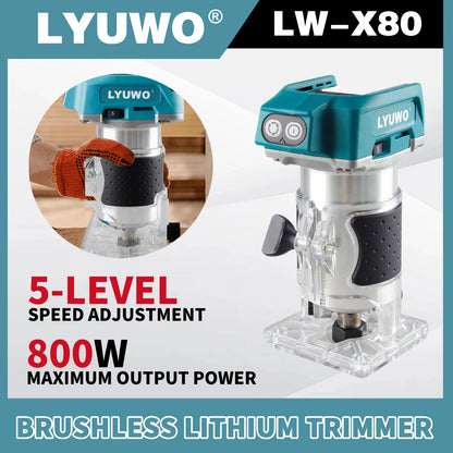 Electric tools, brushless edge trimming machine, 20V edge trimming machine, woodworking planer, fine woodworking DIY hand tools