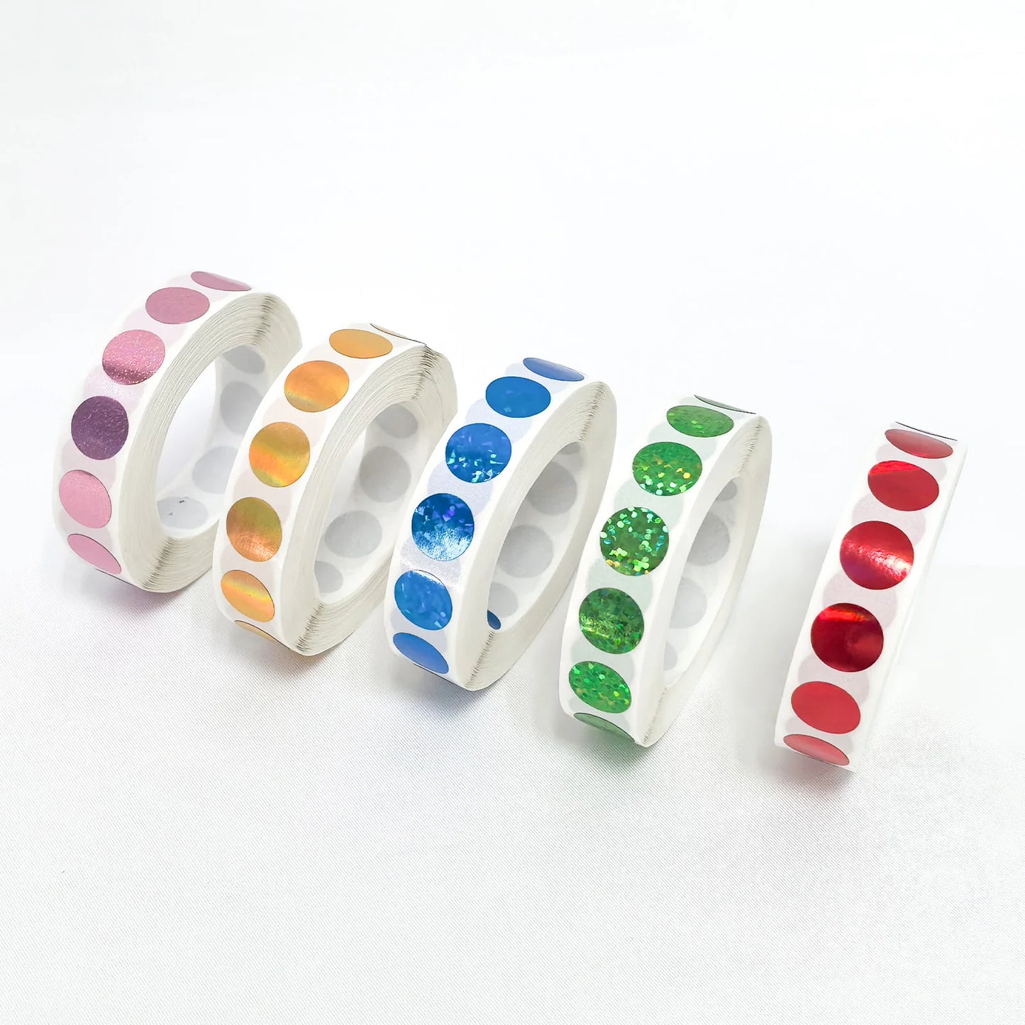 Scratch Off Stickers 12*12mm Round Holographic Laser Color Metallic Hologram game Scratch Sticker Scratch Off  Card