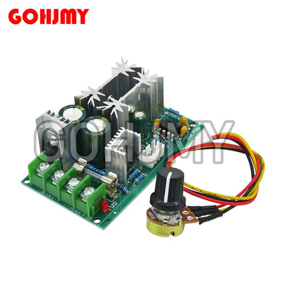 DC motor speed regulator 12V 24V 36V 48V 6-90V High power drive module PWM Motor speed controller 10A/15A/20A current regulator