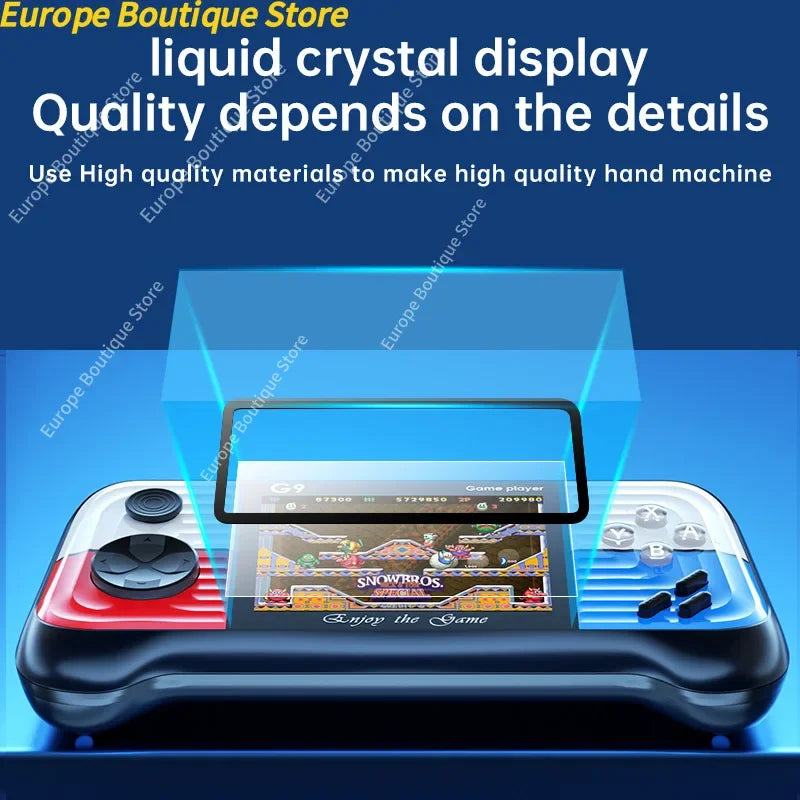 G9 Game Console 3 Inch Screen Handheld Game Device Portable Games Support 2 Players Video Gaming Machine for Kids